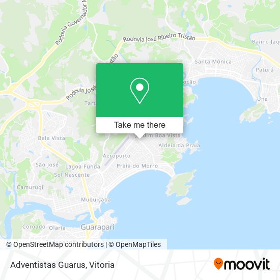 Adventistas Guarus map