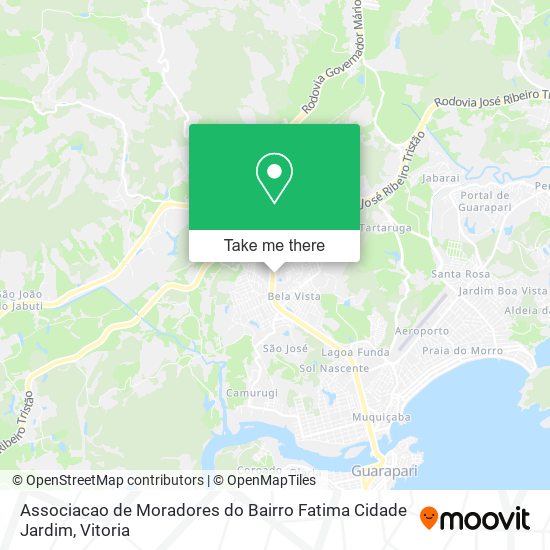 Associacao de Moradores do Bairro Fatima Cidade Jardim map