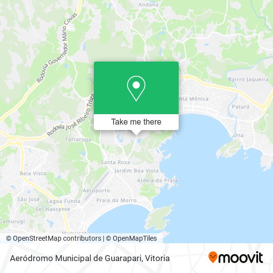 Aeródromo Municipal de Guarapari map