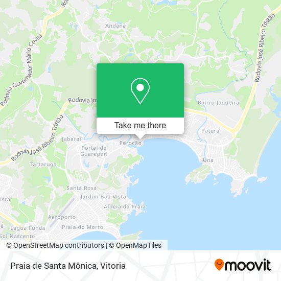 Praia de Santa Mônica map
