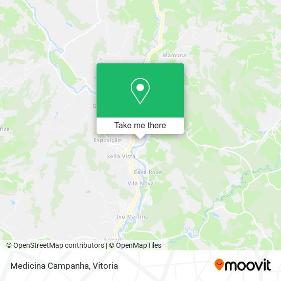 Medicina Campanha map