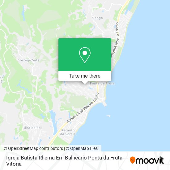Igreja Batista Rhema Em Balneário Ponta da Fruta map