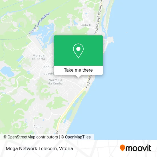 Mega Network Telecom map