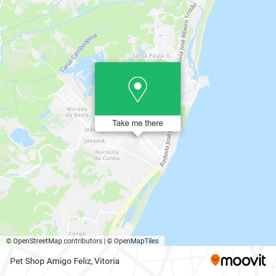 Pet Shop Amigo Feliz map