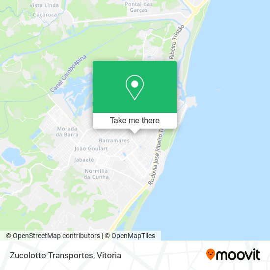Zucolotto Transportes map