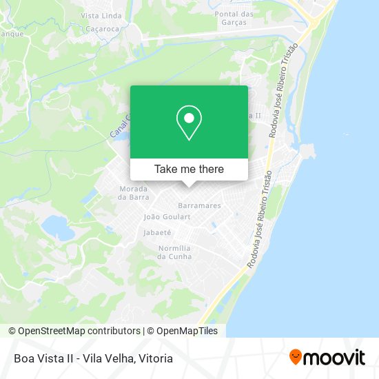 Mapa Boa Vista II - Vila Velha