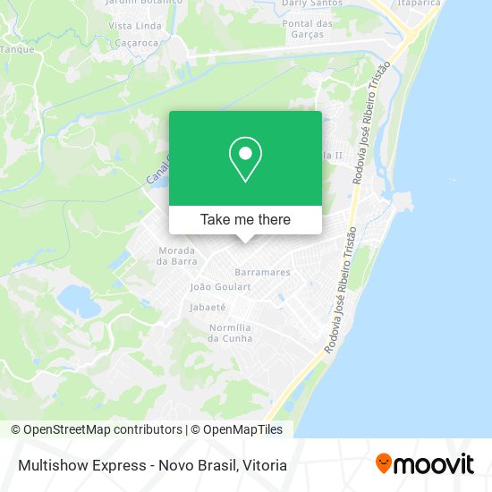 Multishow Express - Novo Brasil map
