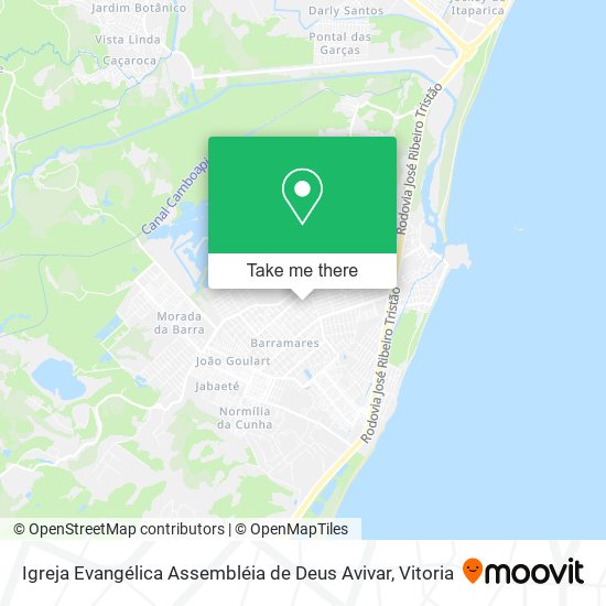 Igreja Evangélica Assembléia de Deus Avivar map