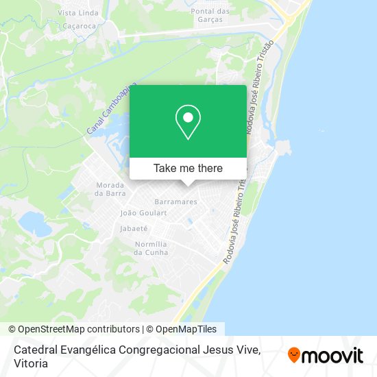 Catedral Evangélica Congregacional Jesus Vive map