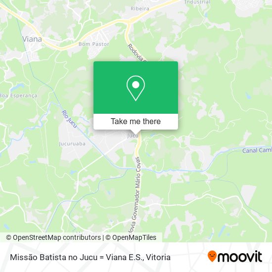 Missão Batista no Jucu = Viana E.S. map