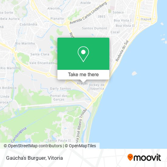 Gaúcha's Burguer map