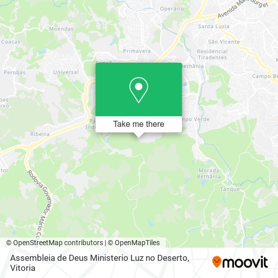 Assembleia de Deus Ministerio Luz no Deserto map