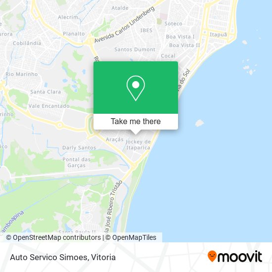 Auto Servico Simoes map
