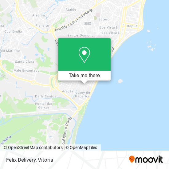 Mapa Felix Delivery