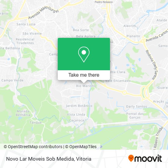 Novo Lar Moveis Sob Medida map