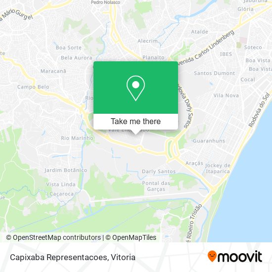 Capixaba Representacoes map