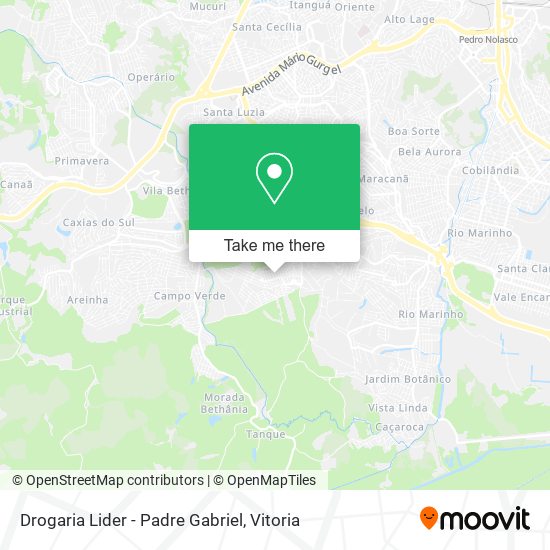 Drogaria Lider - Padre Gabriel map