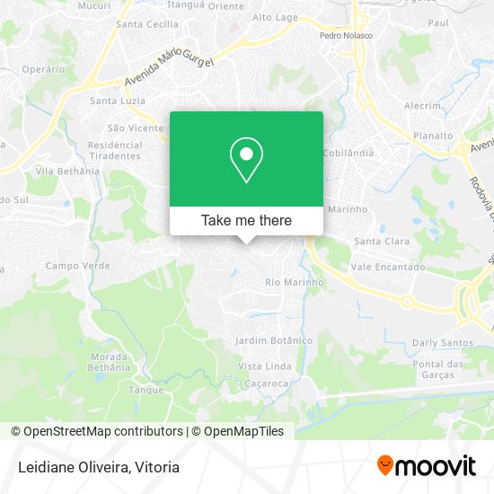 Leidiane Oliveira map