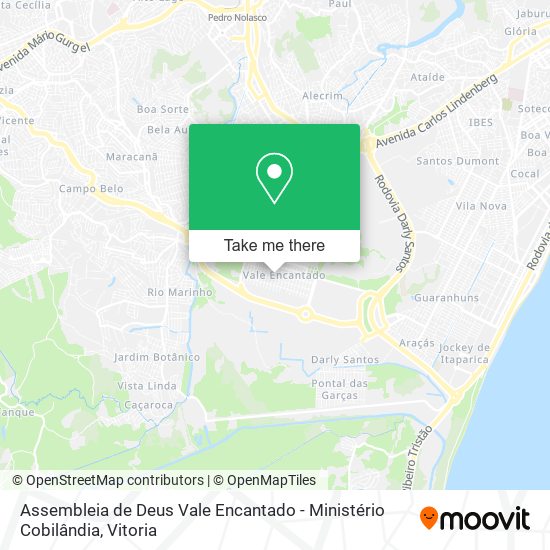 Assembleia de Deus Vale Encantado - Ministério Cobilândia map