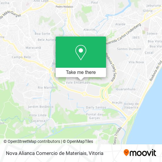 Nova Alianca Comercio de Materiais map