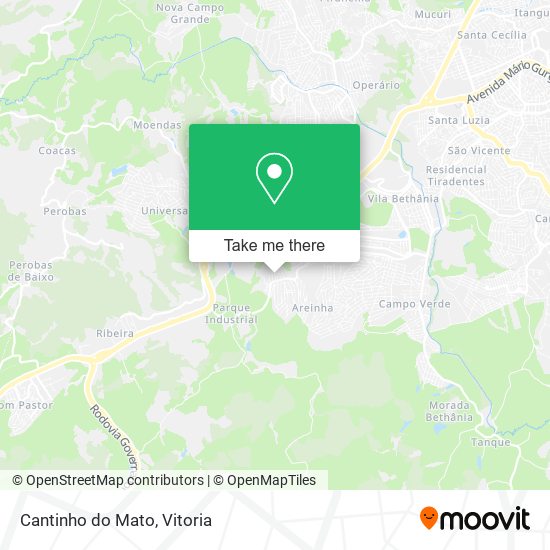 Cantinho do Mato map