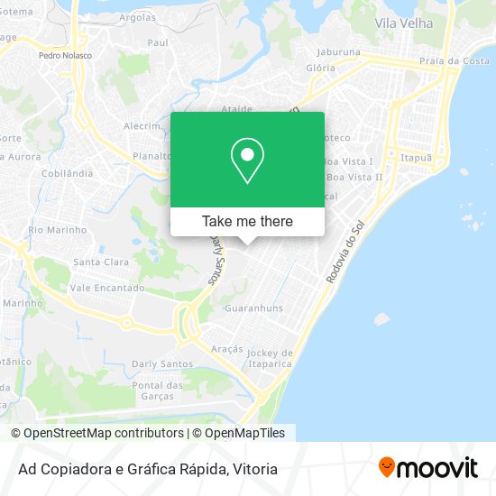 Ad Copiadora e Gráfica Rápida map