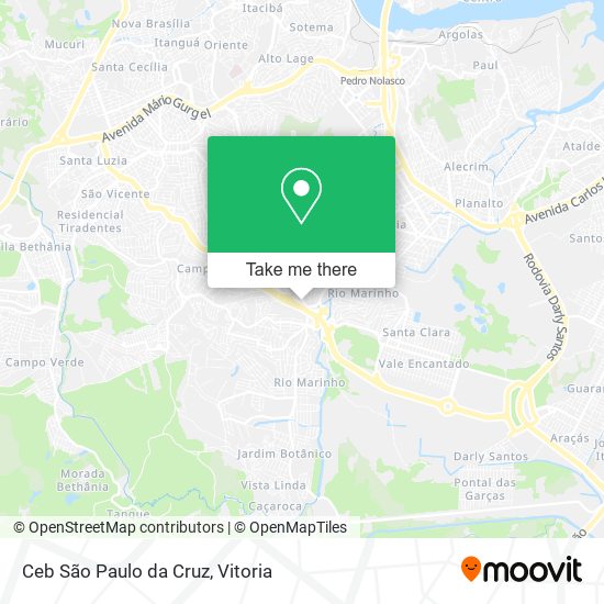 Ceb São Paulo da Cruz map