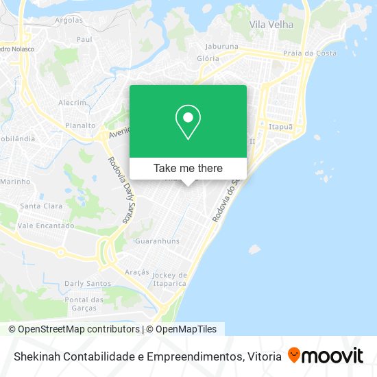 Mapa Shekinah Contabilidade e Empreendimentos