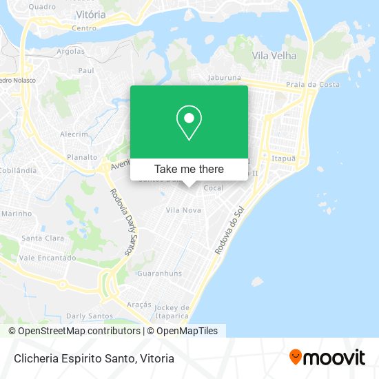 Clicheria Espirito Santo map