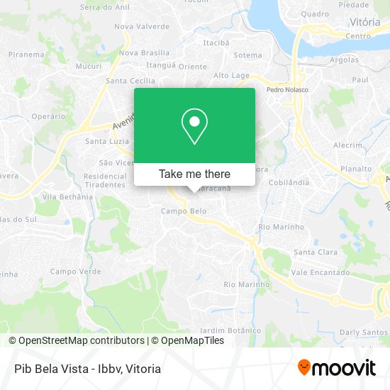 Pib Bela Vista - Ibbv map