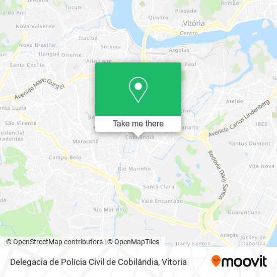 Delegacia de Polícia Civil de Cobilândia map