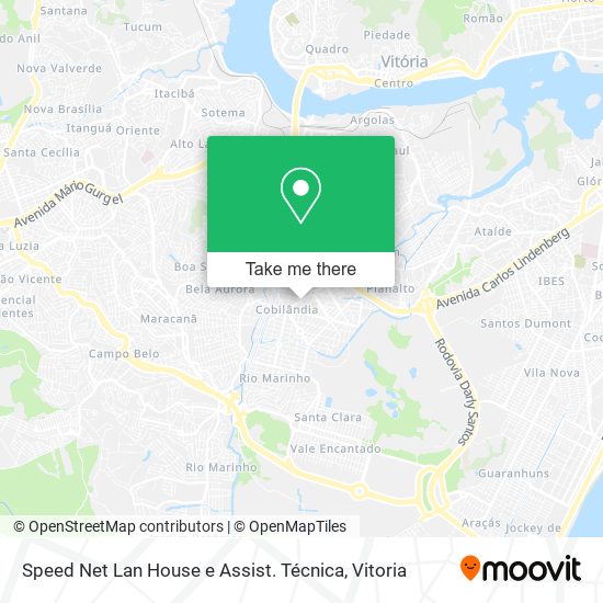 Speed Net Lan House e Assist. Técnica map