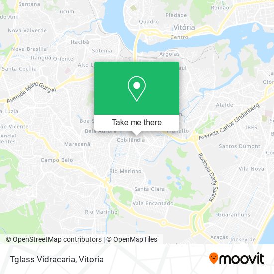 Tglass Vidracaria map