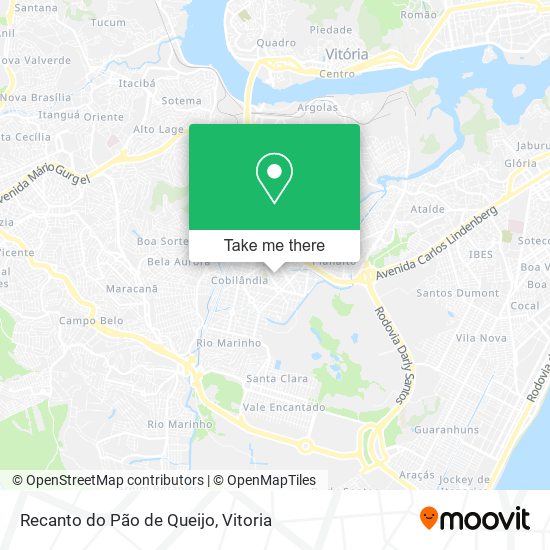 Recanto do Pão de Queijo map