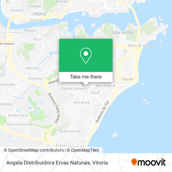 Mapa Angela Distribuidora Ervas Naturais