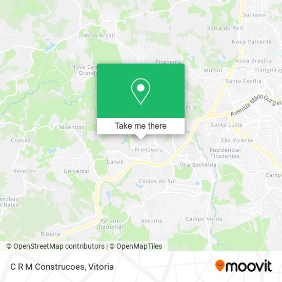 C R M Construcoes map
