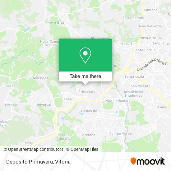 Depósito Primavera map
