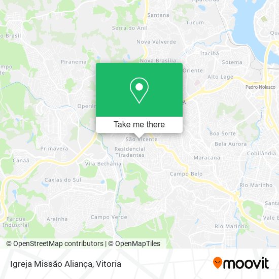 Igreja Missão Aliança map