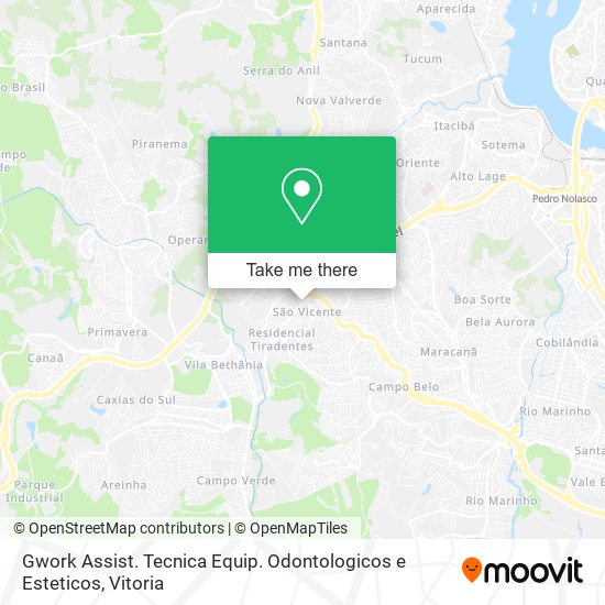 Gwork Assist. Tecnica Equip. Odontologicos e Esteticos map