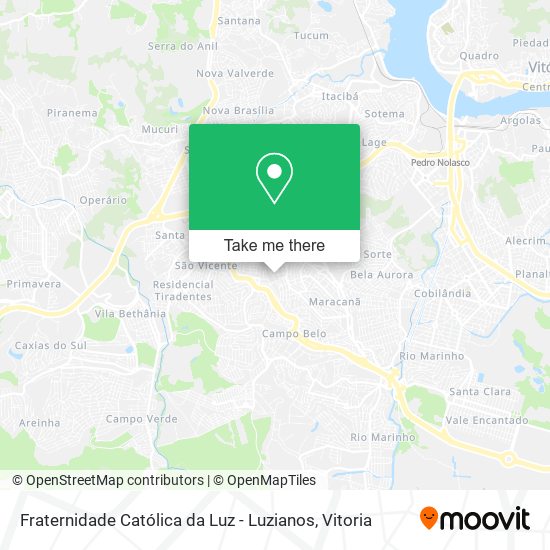 Fraternidade Católica da Luz - Luzianos map