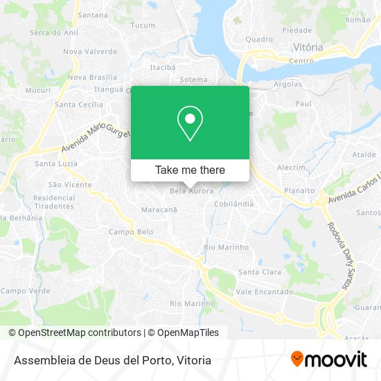 Assembleia de Deus del Porto map