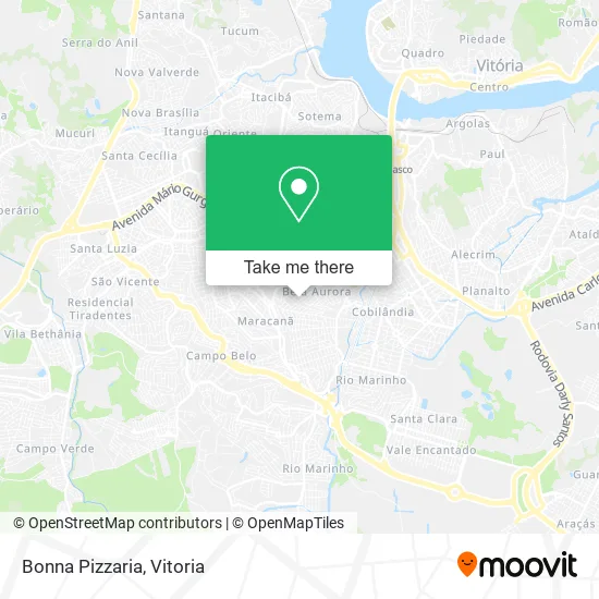 Bonna Pizzaria map
