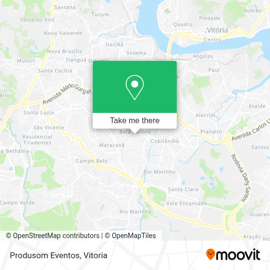 Produsom Eventos map