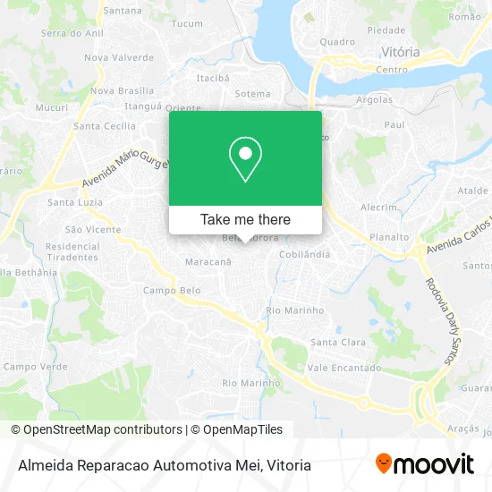 Almeida Reparacao Automotiva Mei map