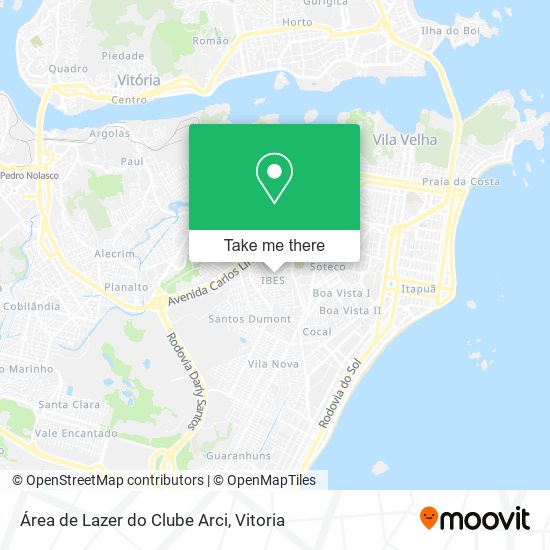 Área de Lazer do Clube Arci map