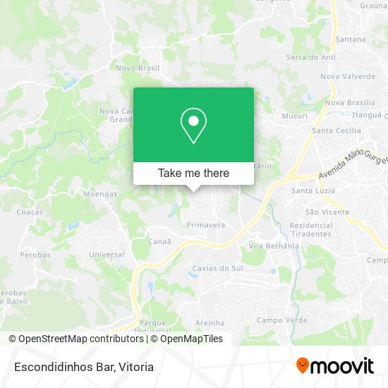 Escondidinhos Bar map
