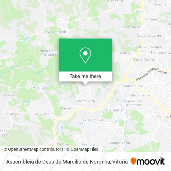 Assembleia de Deus de Marcilio de Noronha map