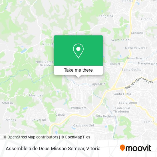 Assembleia de Deus Missao Semear map