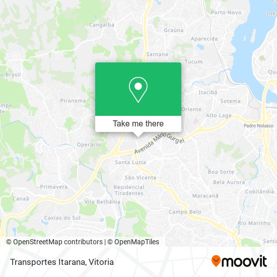 Transportes Itarana map