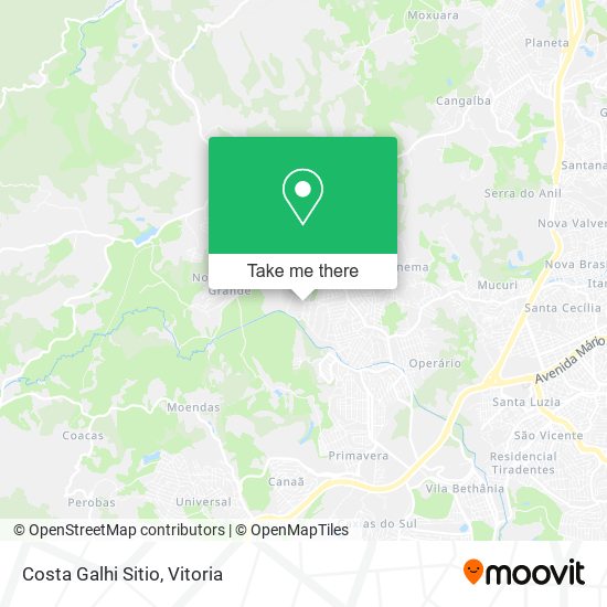 Costa Galhi Sitio map